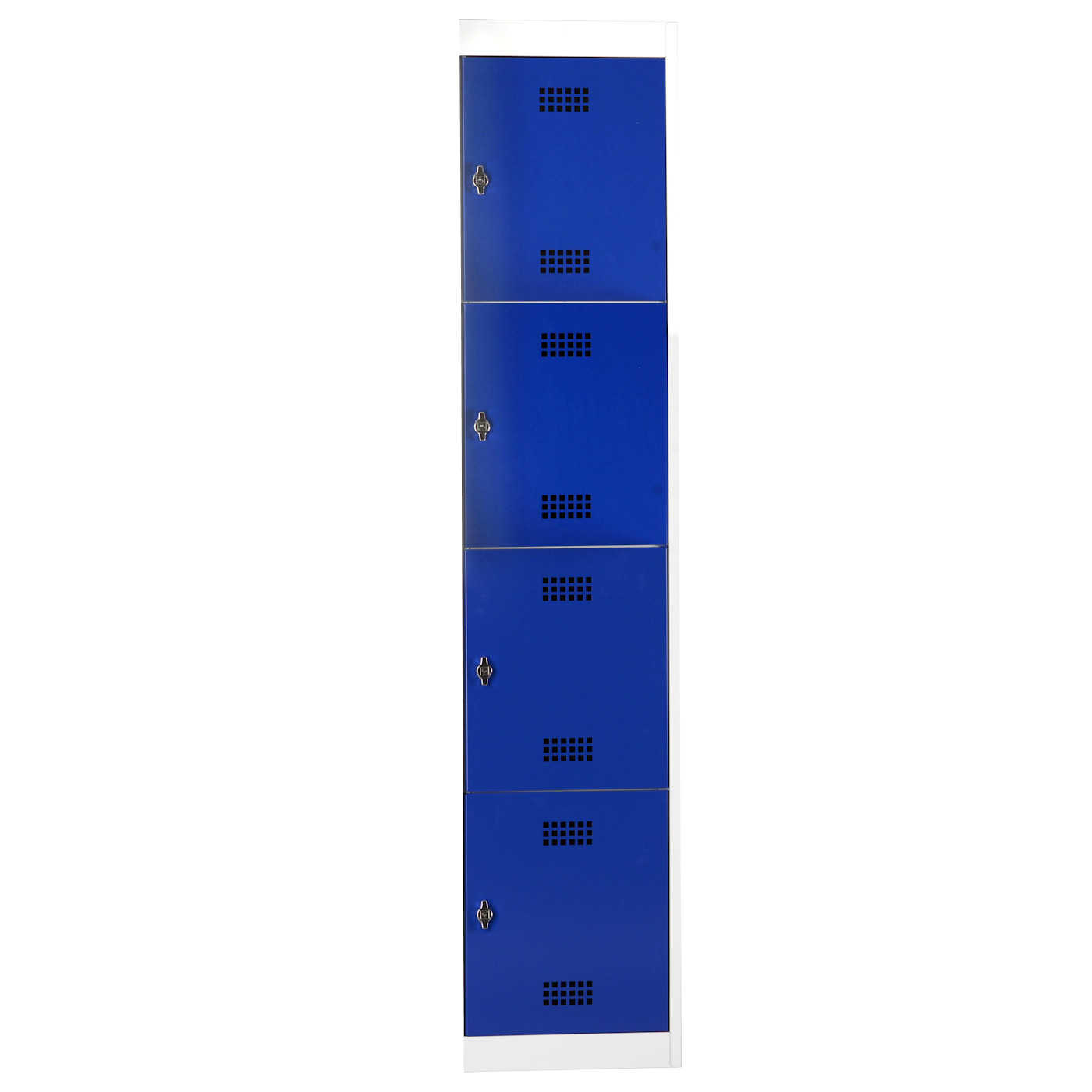 Wolf Fächerschrank-System Serie 30 Grundelement Abteilbreite 400 mm 1 Abteil x 4 Fächer Enzianblau RAL 5010